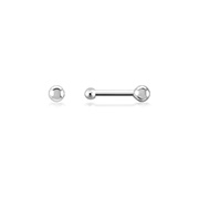 NS-087 - 925 Sterling silver nose stud with crystal.
