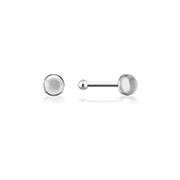 NS-160 - 925 Sterling silver nose stud with plastic&sticker.
