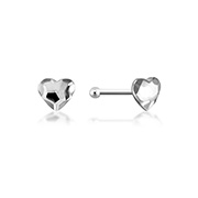 NS-187 - 925 Sterling silver nose stud with plastic&sticker.
