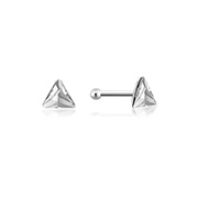 NS-223 - 925 Sterling silver nose stud with plastic&sticker.