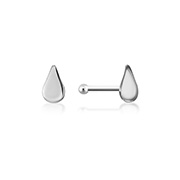 NS-241 - 925 Sterling silver nose stud with plastic&sticker.