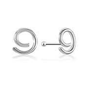 NS-640 - 925 Sterling silver plain silver.