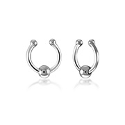 NS-884 - 925 Sterling silver nose clip.