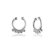 NS-885 - 925 Sterling silver nose clip.