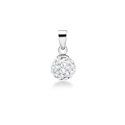 P-1580/1 - 925 Sterling silver pendant with crystal.