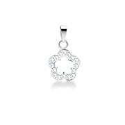 P-1878 - 925 Sterling silver pendant with crystal.