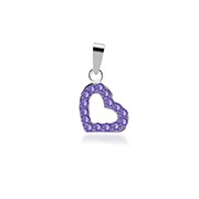 P-1915 - 925 Sterling silver pendant with crystal.