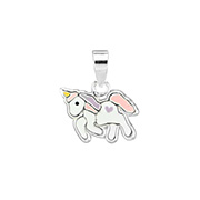 P-2307 - 925 Sterling silver pendant with enamel color.