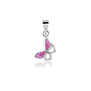 P-868 - 925 Sterling silver pendant with crystal.