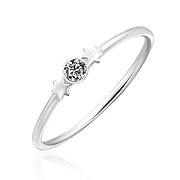 RI-854 - 925 Sterling silver ring with crystals.