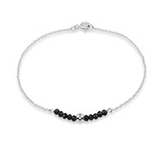 BL-605 - 925 Sterling silver bracelet with crystals.