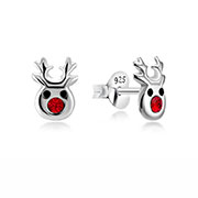 E-15944 - 925 Sterling silver stud with crystals.