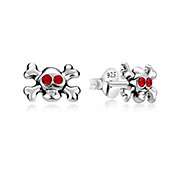 E-16122 - 925 Sterling silver stud with crystals.