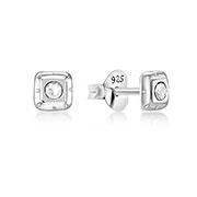 E-15747 - 925 Sterling silver stud with crystals.