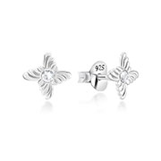 E-15843 - 925 Sterling silver stud with crystals.