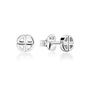 EP-1472 - Plain 925 Sterling silver stud earring.