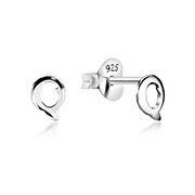 Plain 925 Sterling silver stud earring.