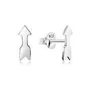 Plain 925 Sterling silver stud earring.