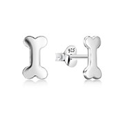 Plain 925 Sterling silver stud earring.