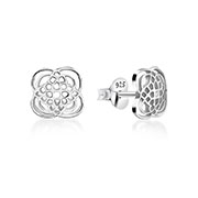 EP-608 - Plain 925 Sterling silver stud earring.