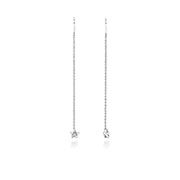 EZ-1190 - 925 Sterling silver stud with cubic zircon.