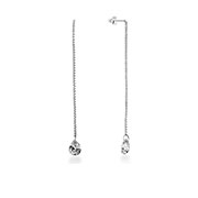 EZ-1233 - 925 Sterling silver stud with cubic zircon.