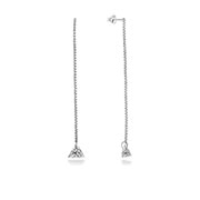 EZ-1234 - 925 Sterling silver stud with cubic zircon.