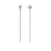 EZ-1297 - 925 Sterling silver stud with cubic zircon.