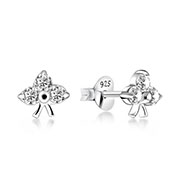 EZ-697 - 925 Sterling silver stud with cubic zircon.