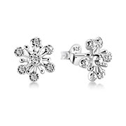 EZ-721 - 925 Sterling silver stud with cubic zircon.