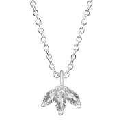 N-2359 - 925 Sterling silver necklace with cubic zircon.